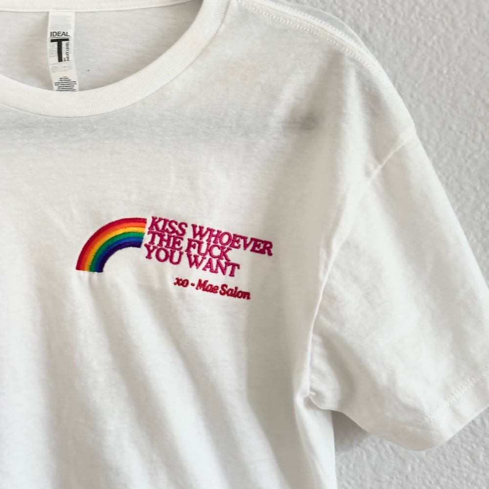 Pride White Cropped T-Shirt